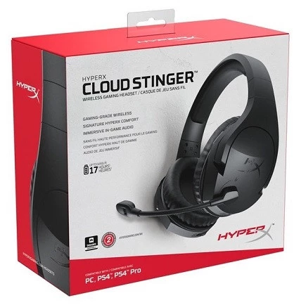HyperX Cloud Stinger Wireless Gaming Headset (HX-HSCSW2-BK/WW)