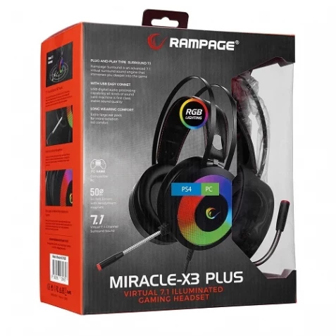 Rampage Miracle-X3 Plus Gaming Headset