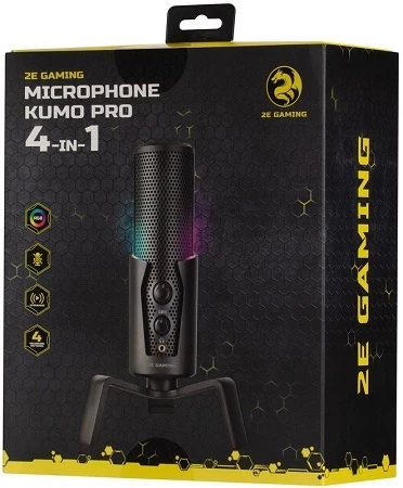2E Kumo Pro (2E-MG-STR-4IN1MIC) Black Gaming Microphone