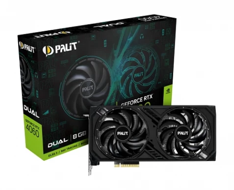 Palit GeForce RTX™ 4060 Dual (NE64060019P1-1070D) (8GB | 128bit)