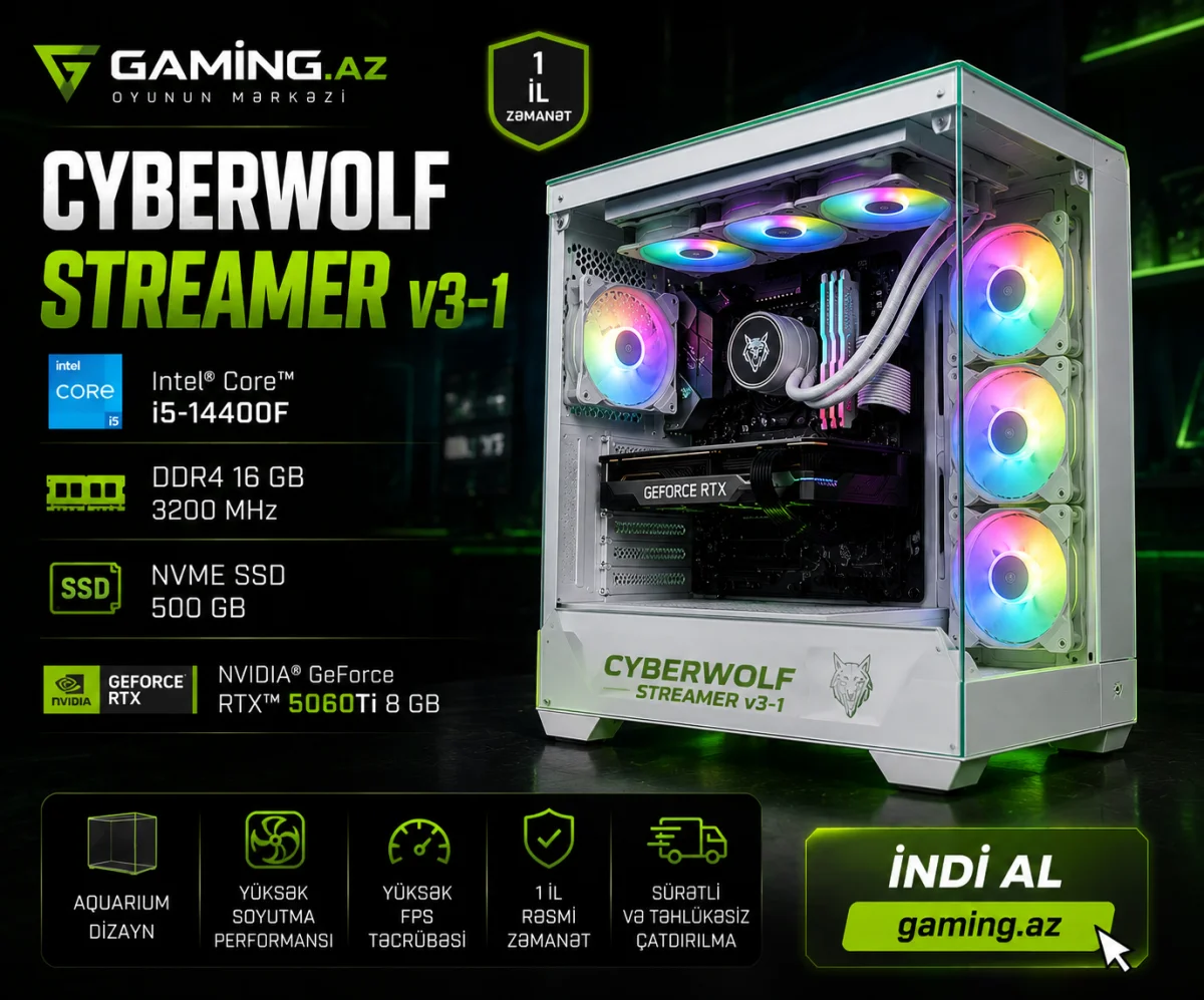 CyberWolf Streamer V3-1 Gaming PC