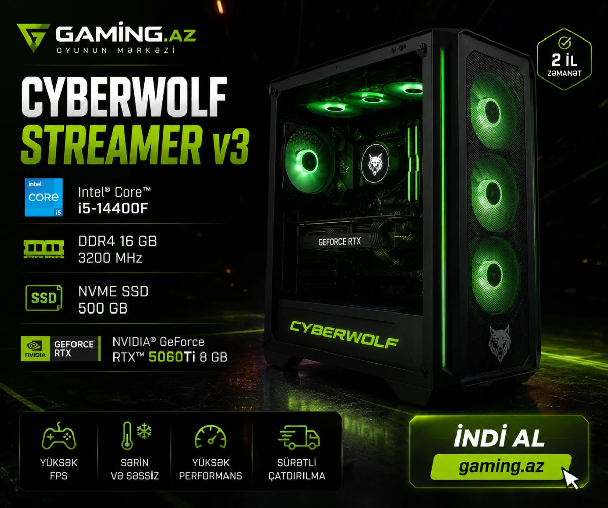 CyberWolf Streamer V3 Gaming PC