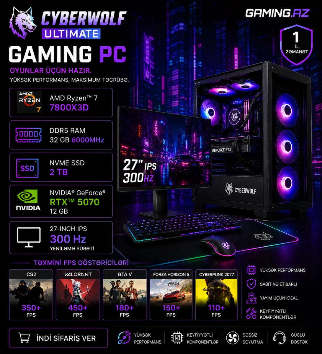 CyberWolf Dominator V2 Gaming PC