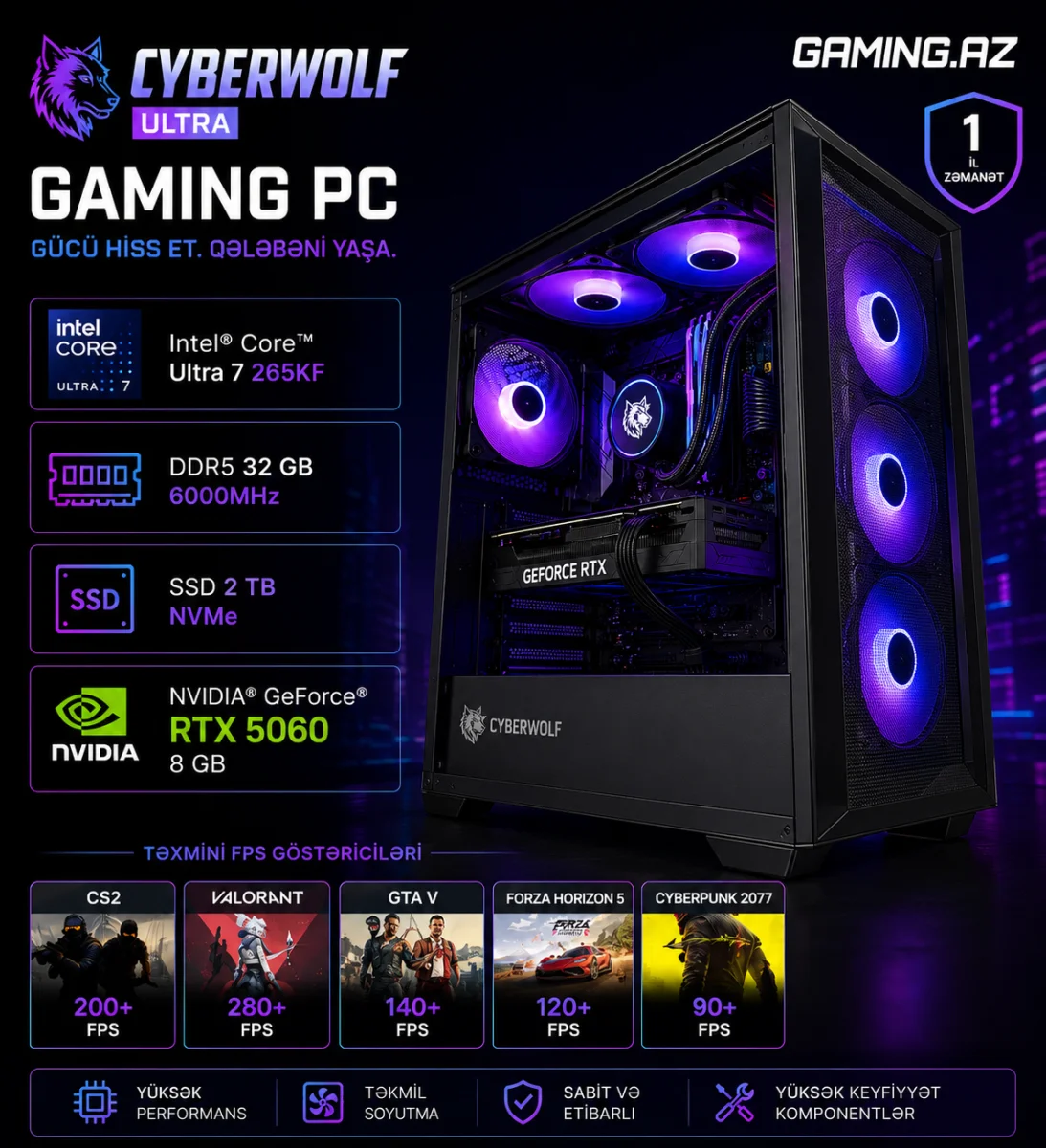 CyberWolf Ultimate V1 Gaming PC