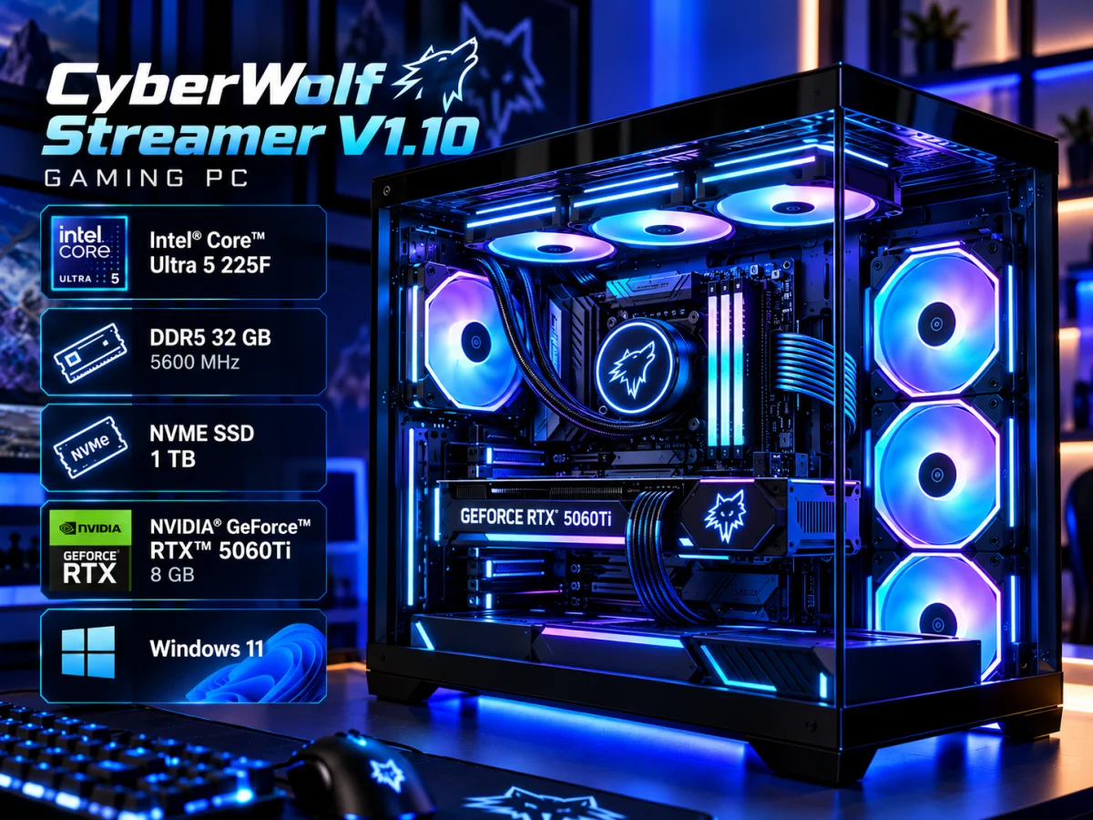 CyberWolf Streamer V1.10 Gaming PC