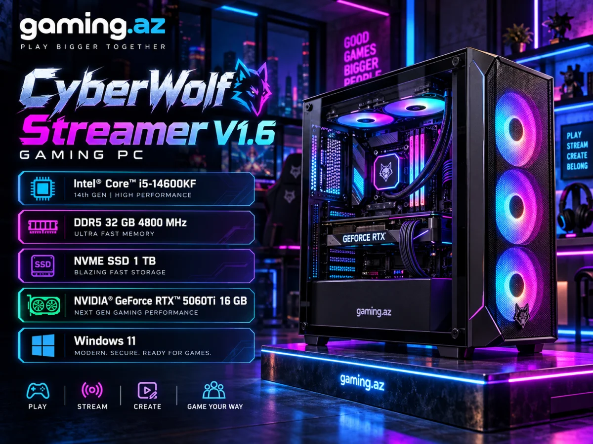 CyberWolf Streamer V1.6 Gaming PC