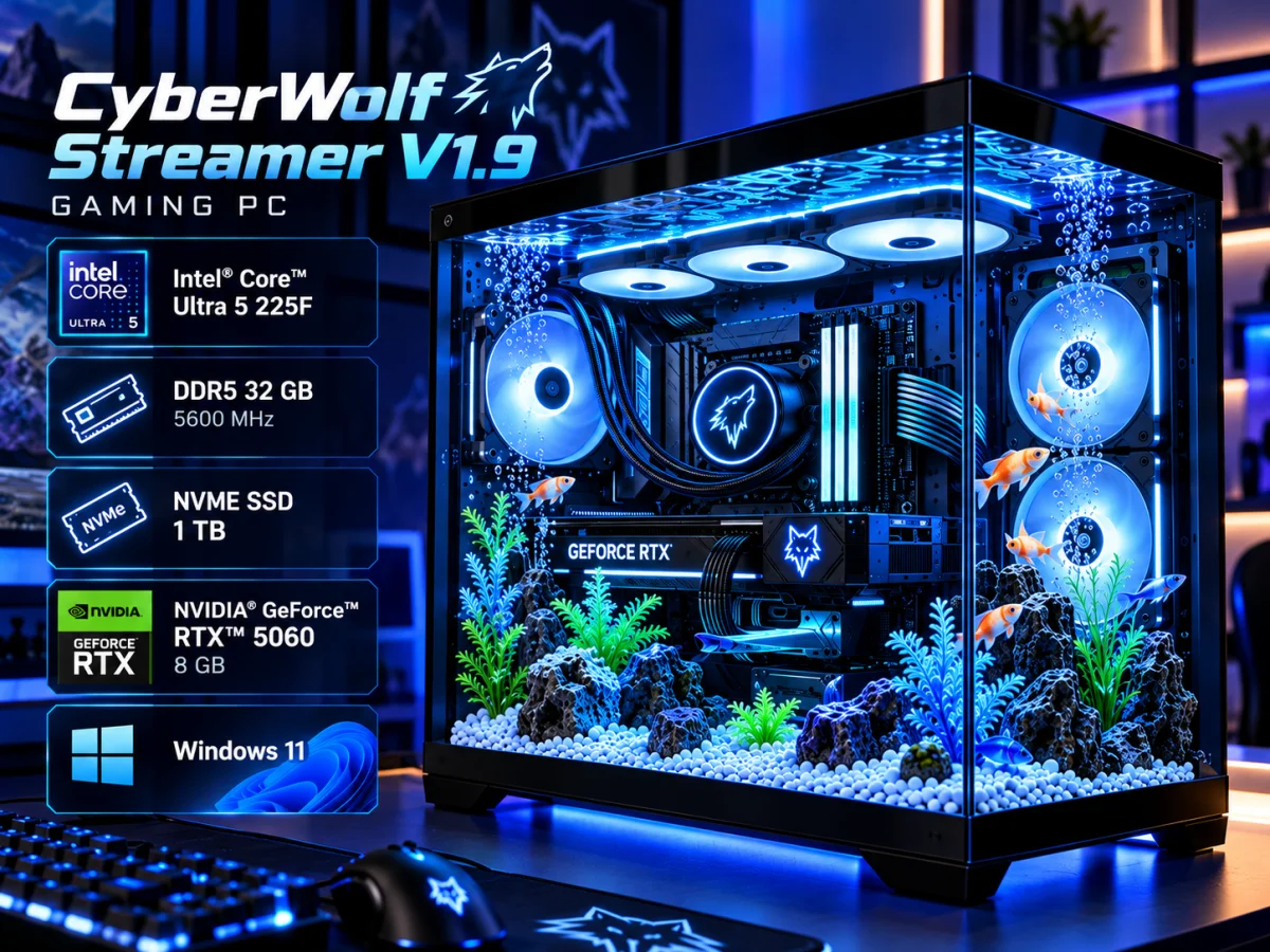 CyberWolf Streamer V1.9 Gaming PC