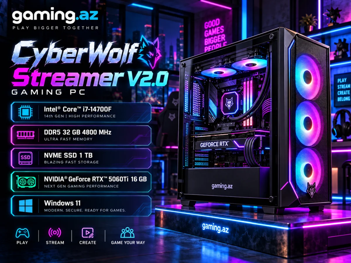 CyberWolf Streamer V2.0 Gaming PC