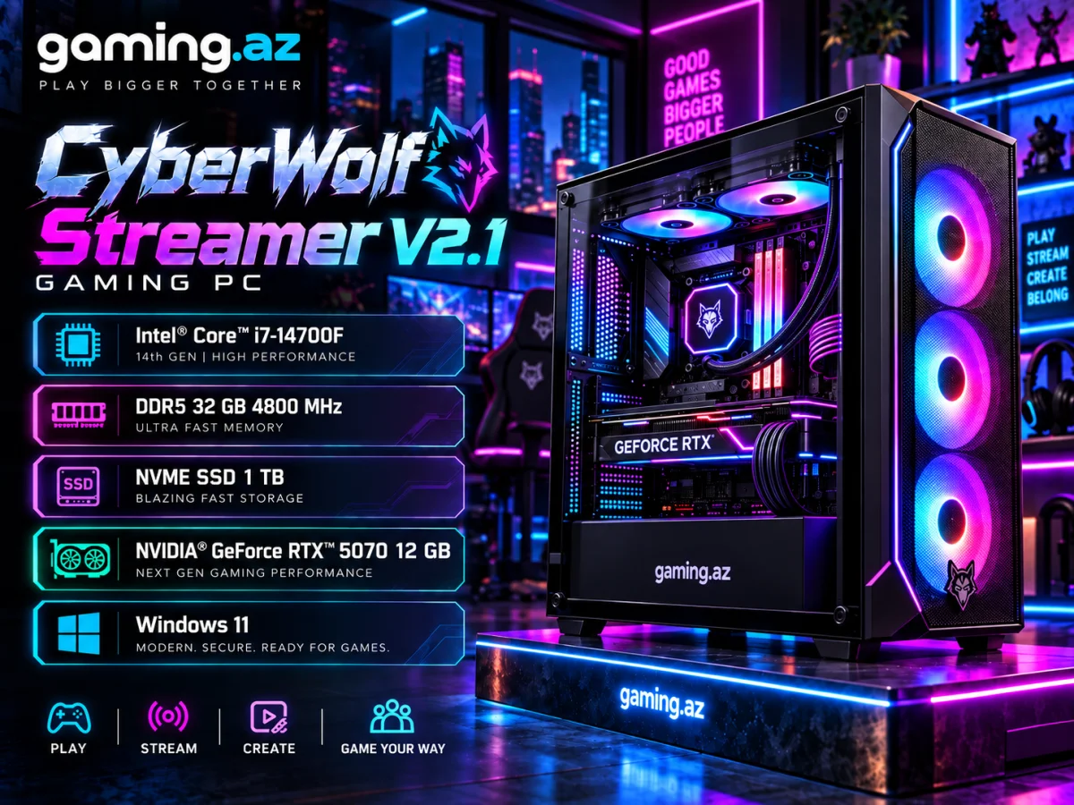 CyberWolf Streamer V2.1 Gaming PC