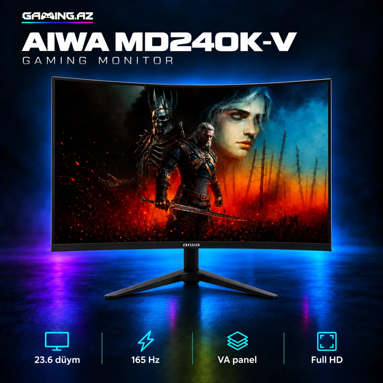 AIWA MD240K-V 165Hz Gaming monitor
