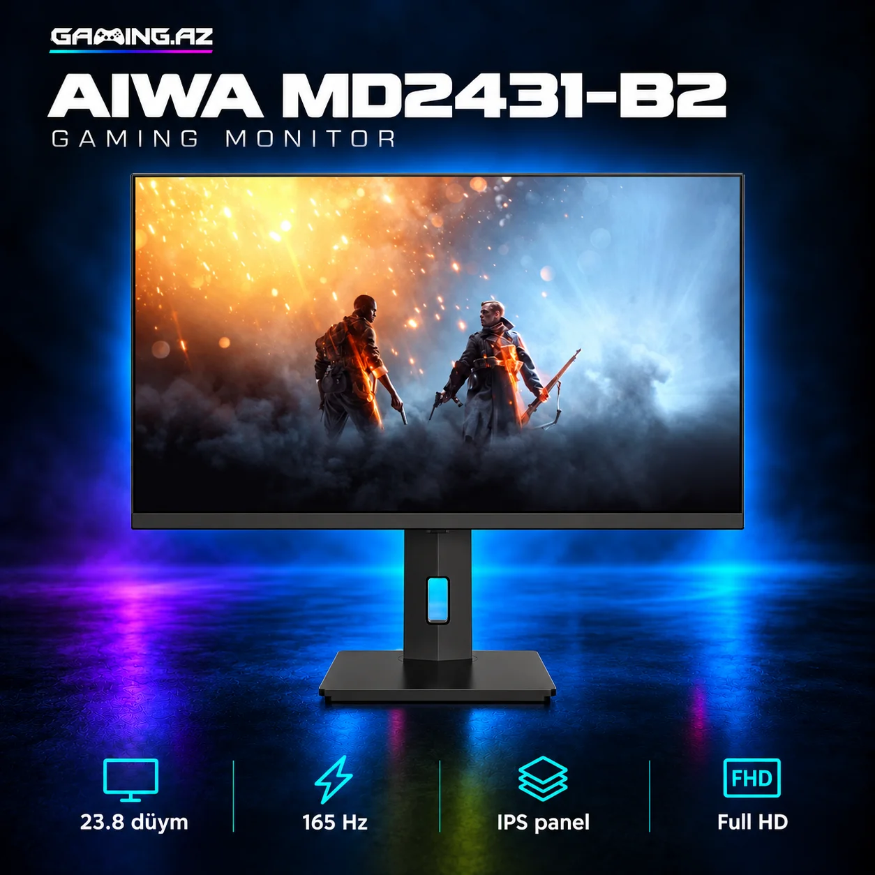 AIWA MD2431-B2 165Hz Gaming monitor