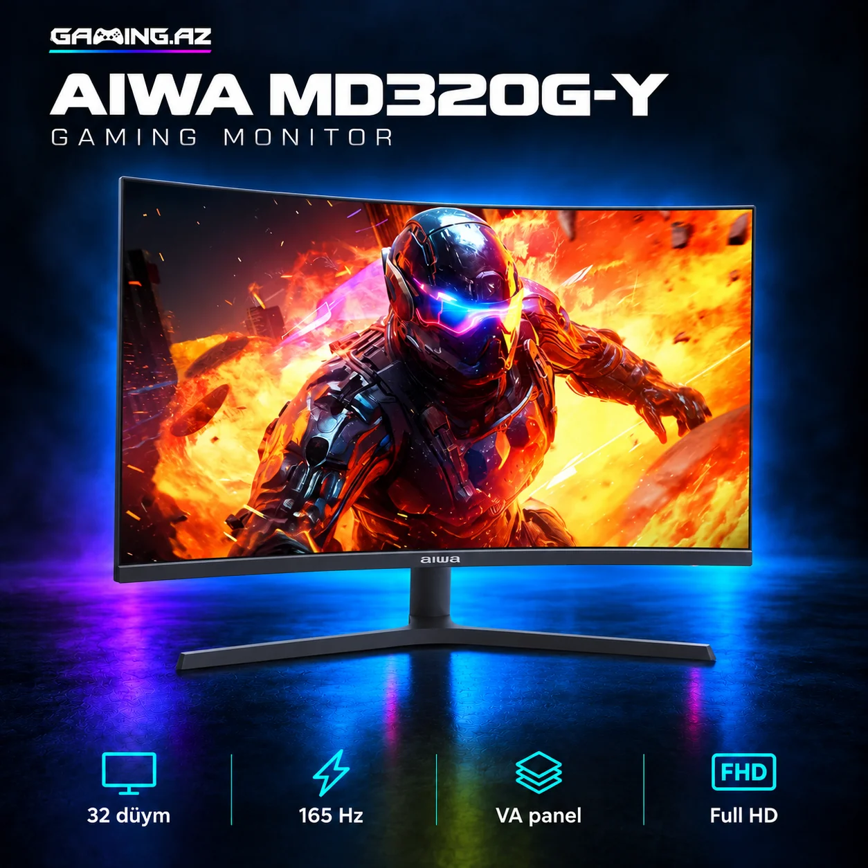 AIWA MD320G-Y 165Hz Gaming monitor