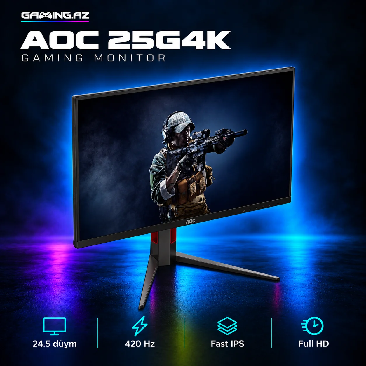AOC 25G4K 24.5&Prime; 420Hz Gaming monitor
