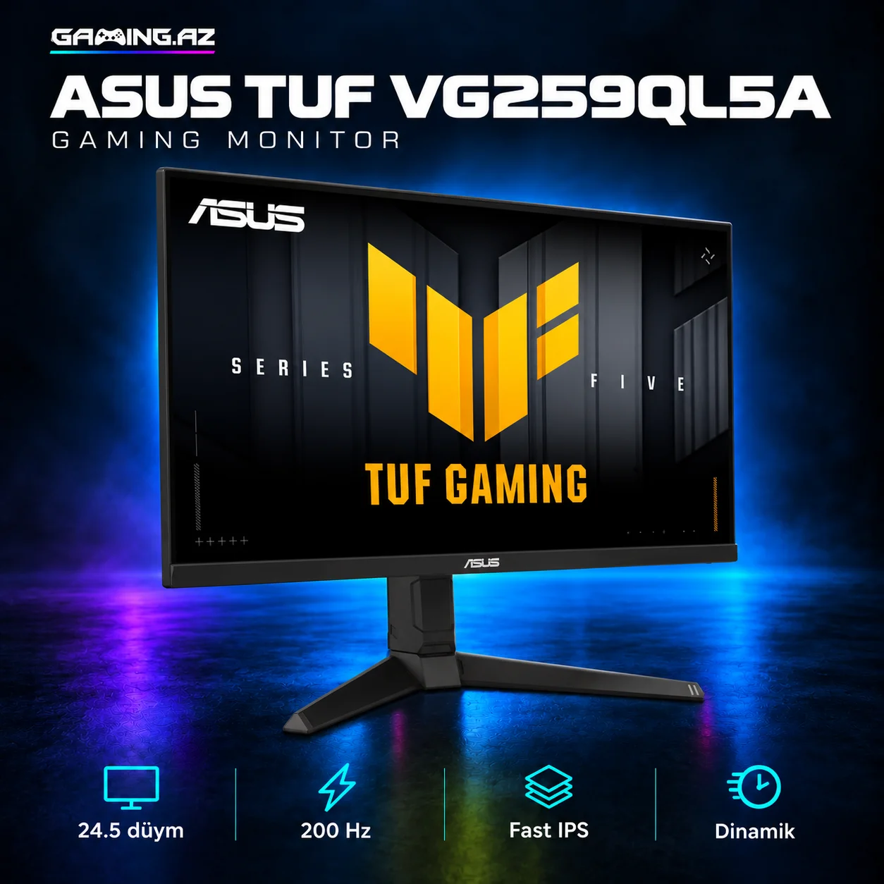 ASUS TUF Gaming VG259QL5A 200Hz (90LM0BK0-B01O71) Gaming monitor