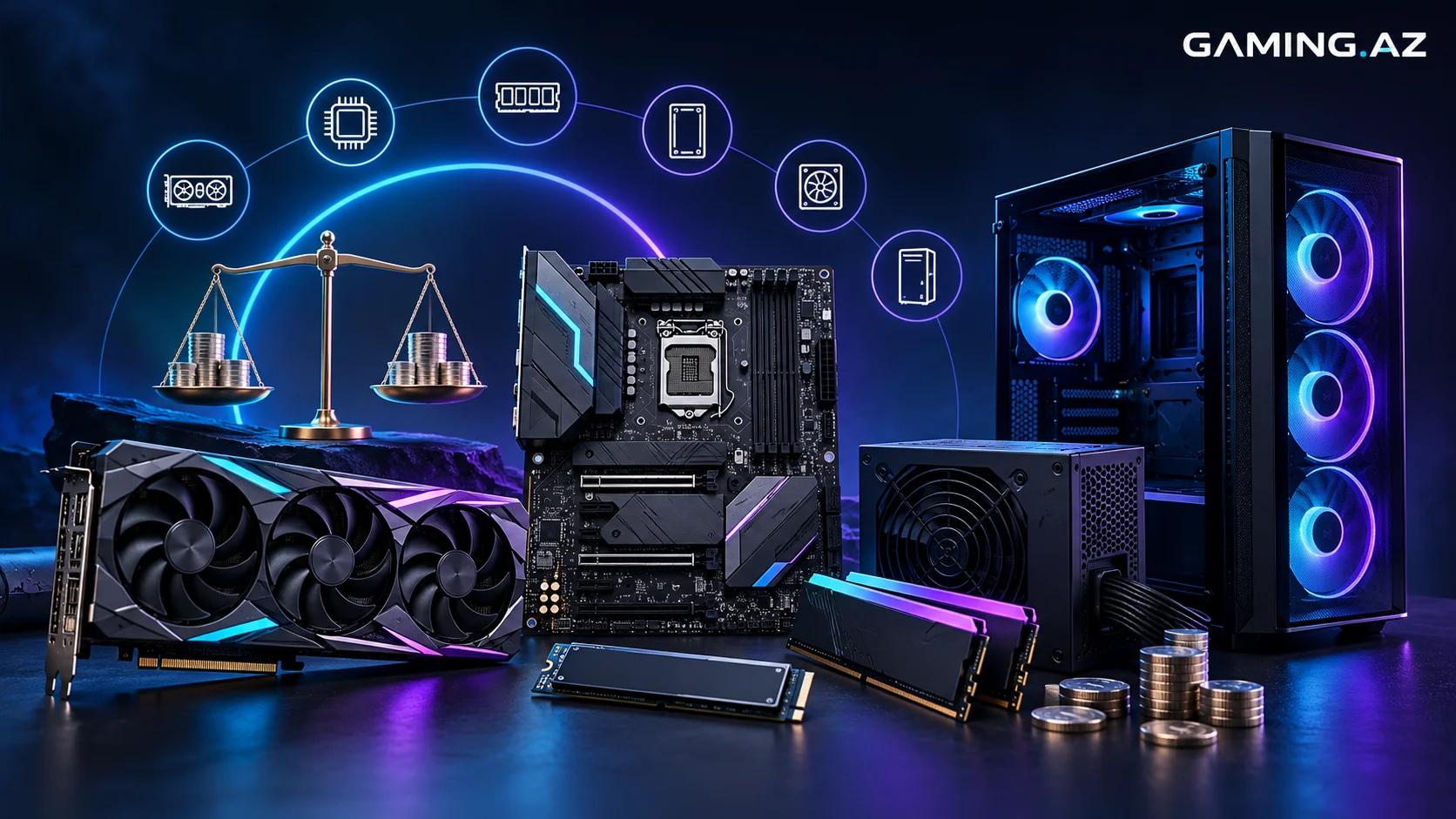 Gaming komputer yigarken budceni hansi hisselere ayirmali?