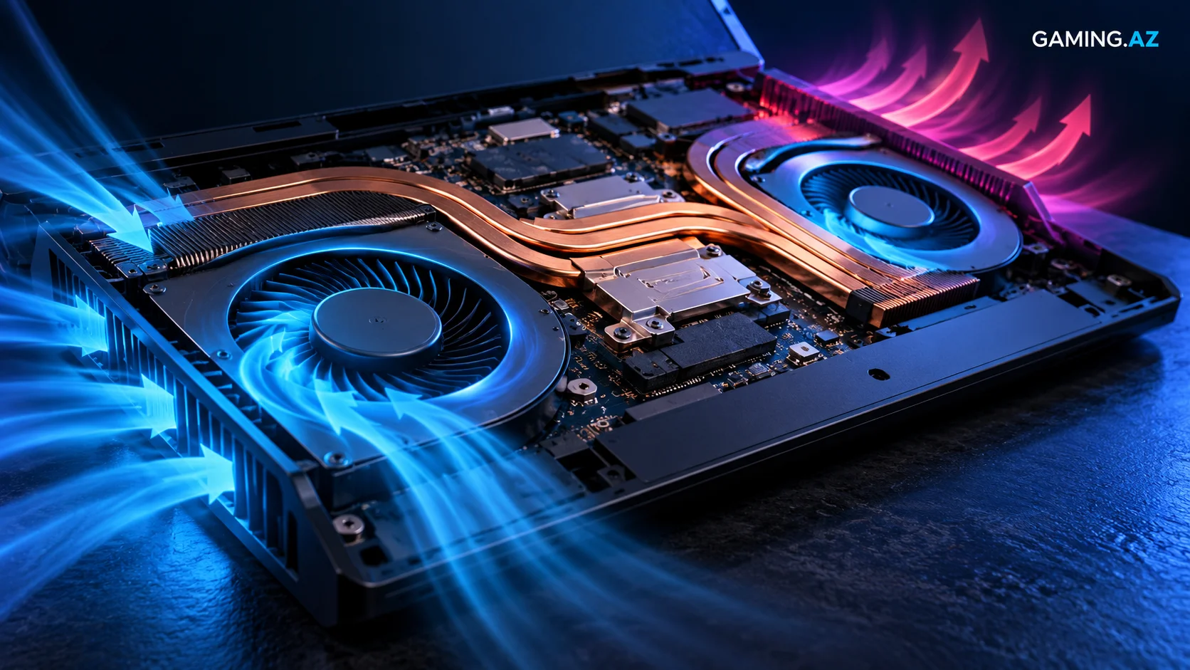Gaming noutbuk niye qizir? Temperatur, fan sesi ve performans elaqesi