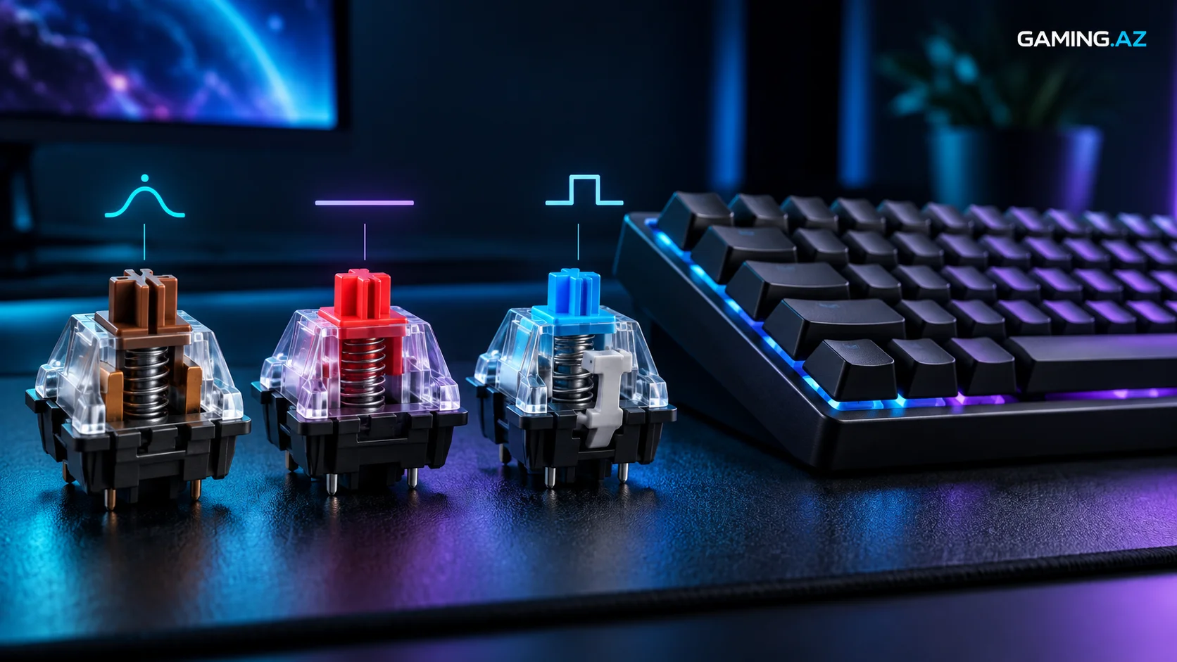 Mexaniki klaviatura almazdan evvel: switch, ses ve rahatliq