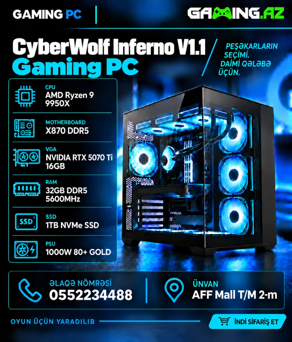 CyberWolf Inferno V1.1 Gaming PC