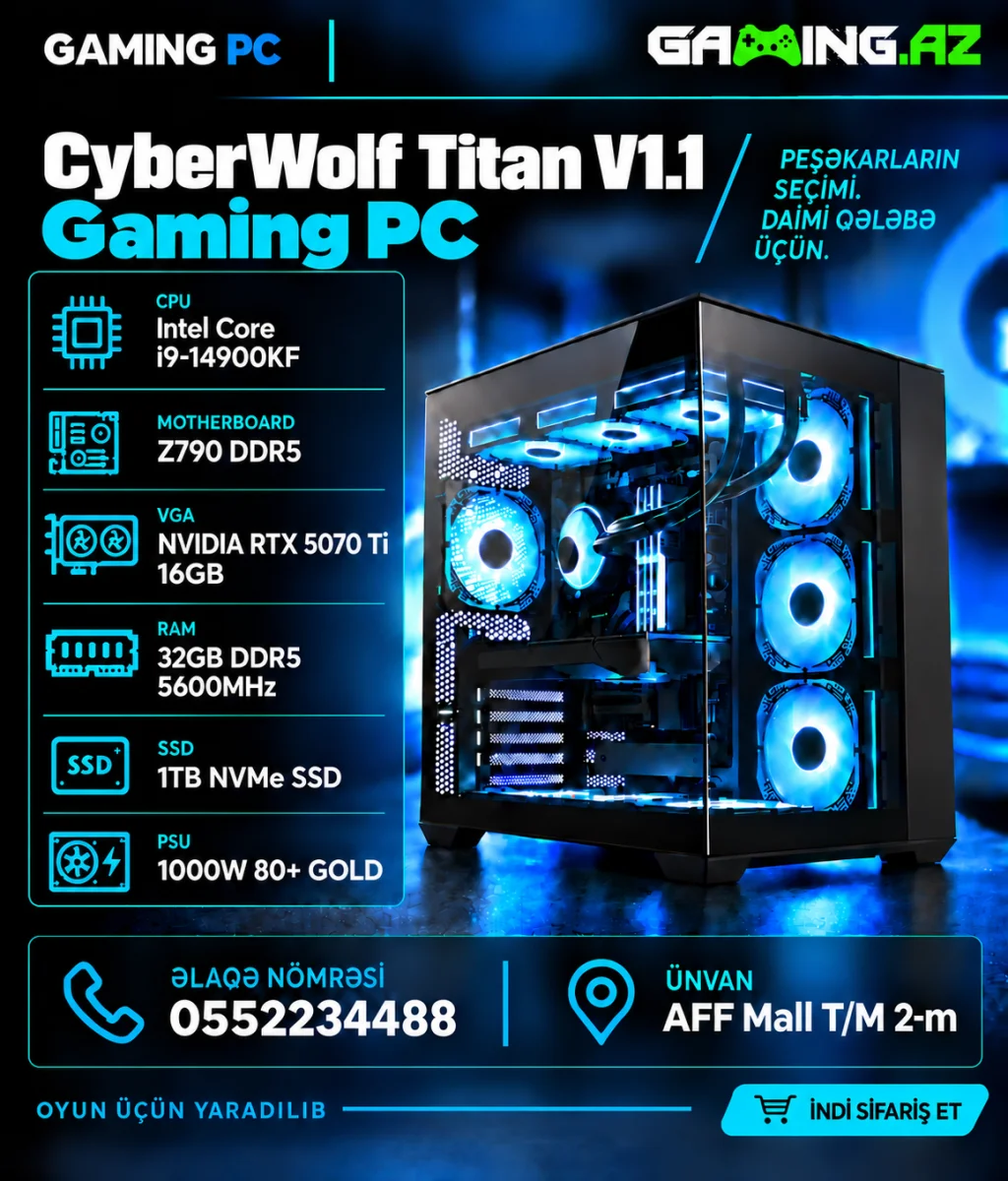 CyberWolf Titan V1.1 Gaming PC