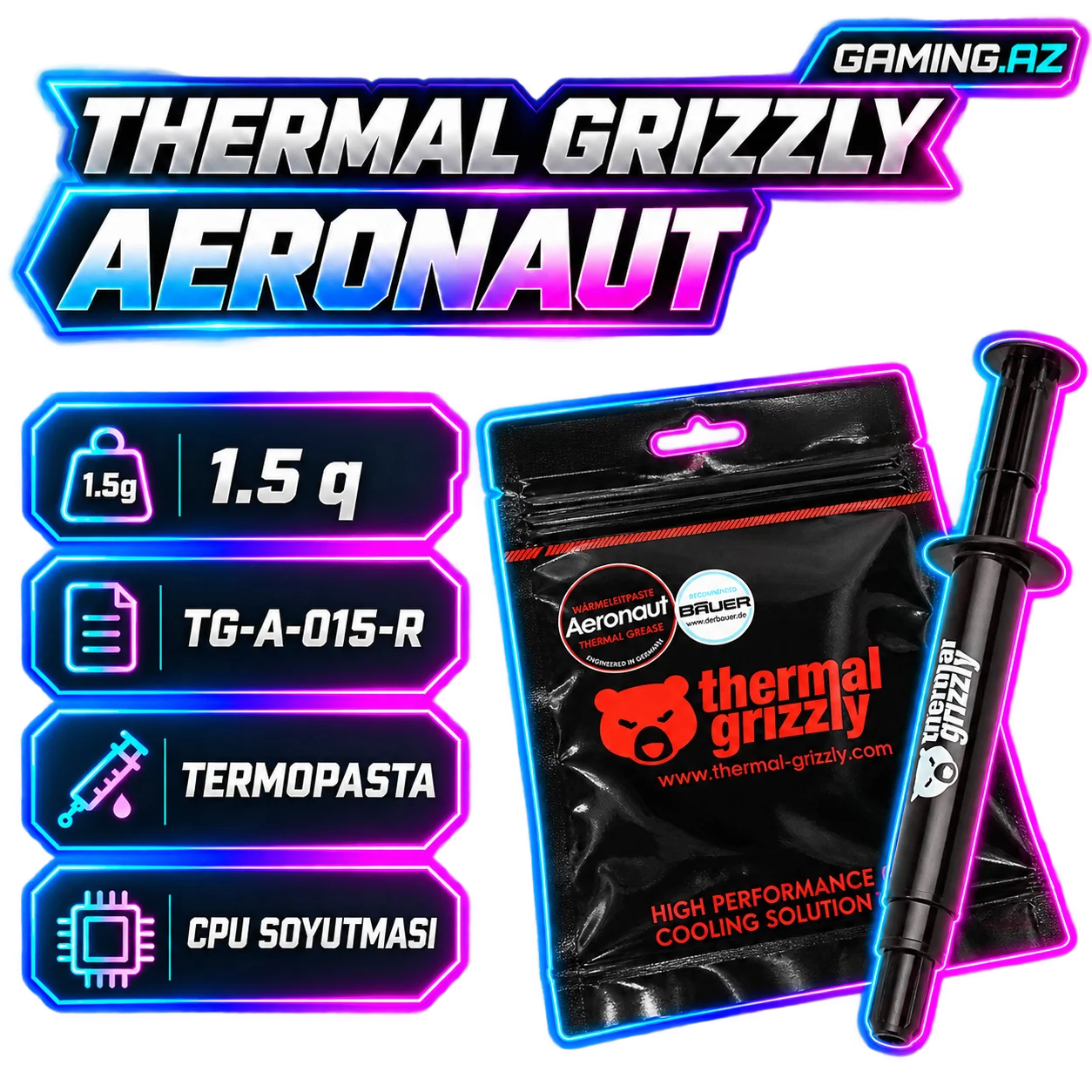 Thermal Grizzly Aeronaut 1.5 GR (TG-A-015-R) Thermal Paste