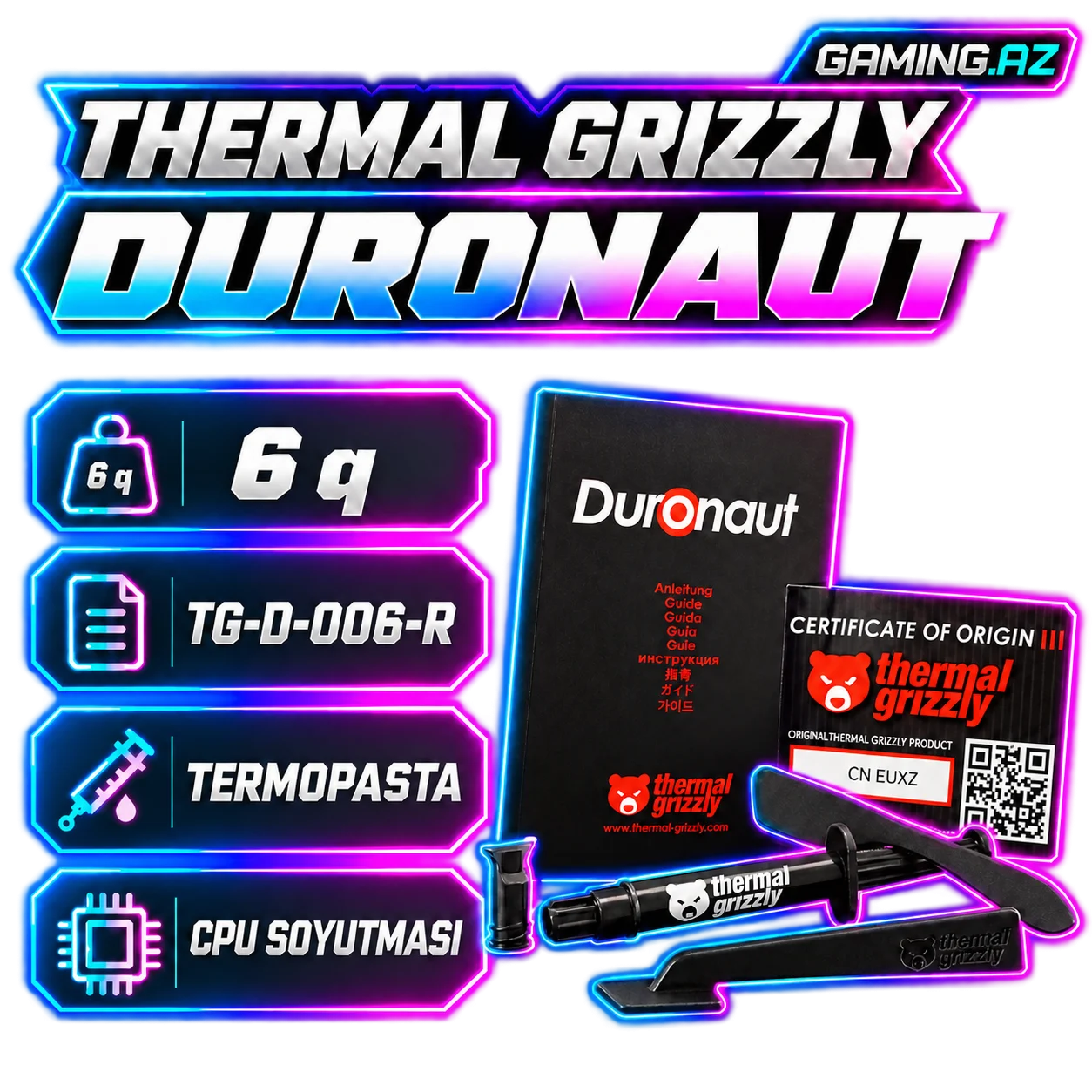 Thermal Grizzly Duronaut 6 GR (TG-D-006-R) Thermal Paste