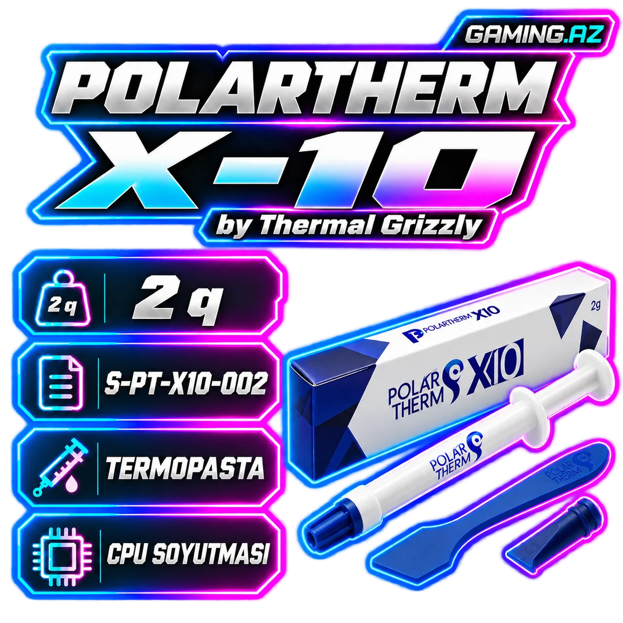 Polartherm X-10 by Thermal Grizzly 2 gr (S-PT-X10-002)