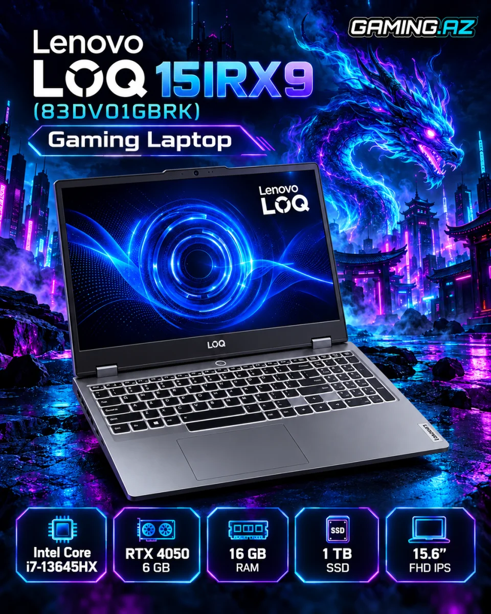 Lenovo LOQ 15IRX9 (83DV01GBRK) Gaming Laptop