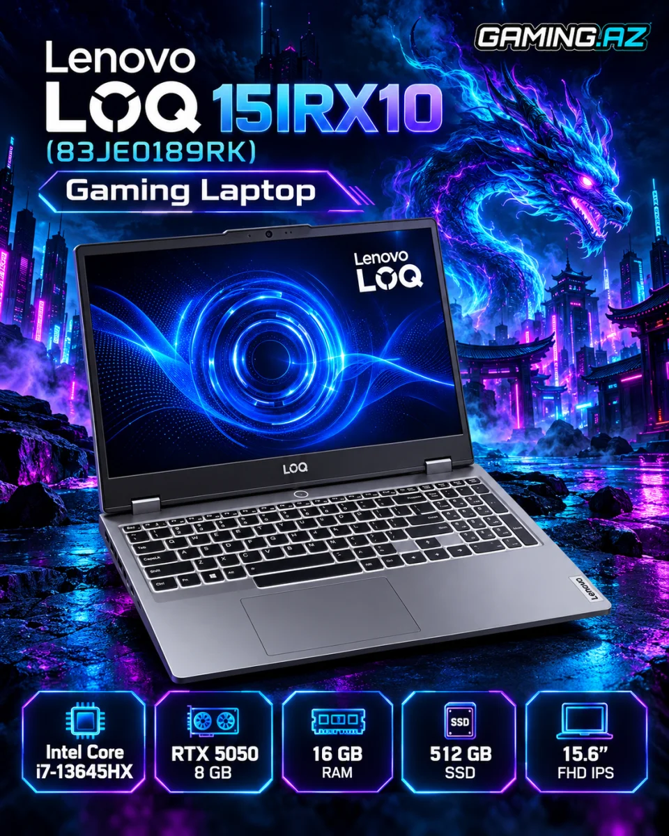 Lenovo LOQ 15IRX10 (83JE0189RK) Gaming Laptop