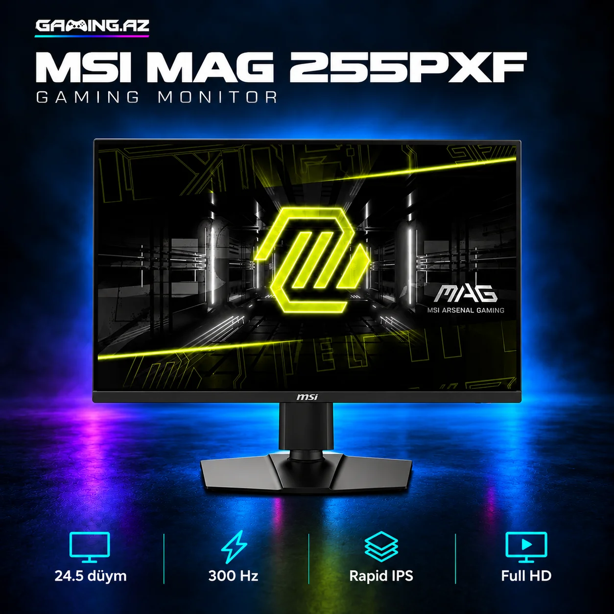 MSI MAG 255PXF 300Hz (9S6-3BC24M-031) Gaming monitor