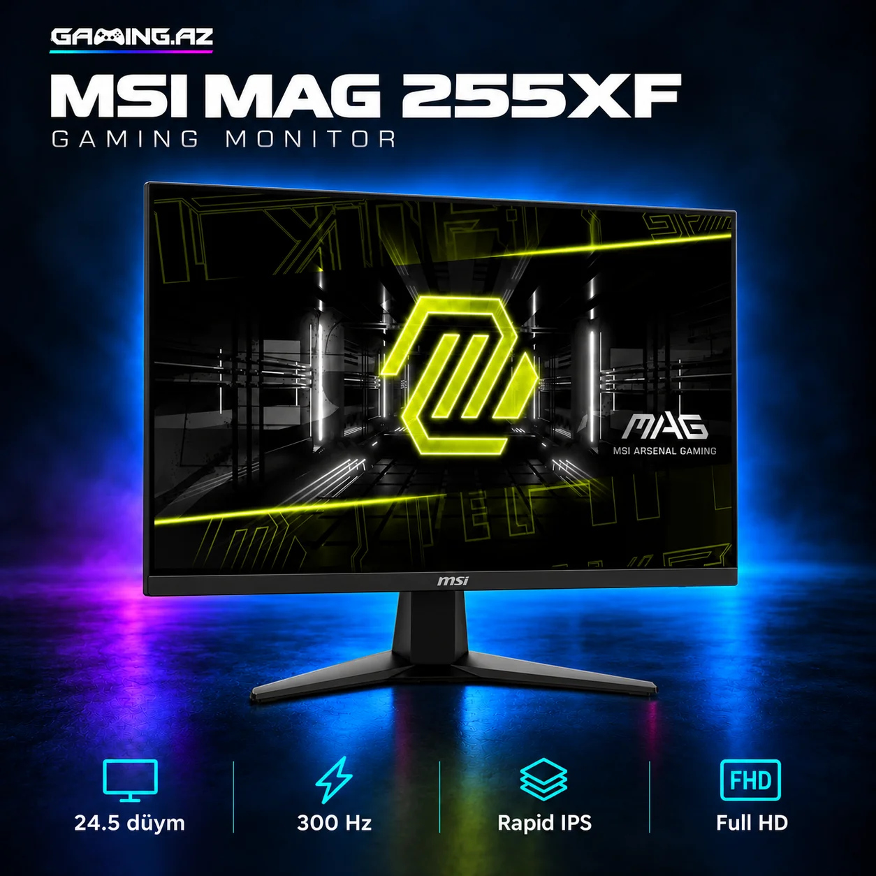 MSI MAG 255XF 300Hz (9S6-3BC21M-029) Gaming monitor