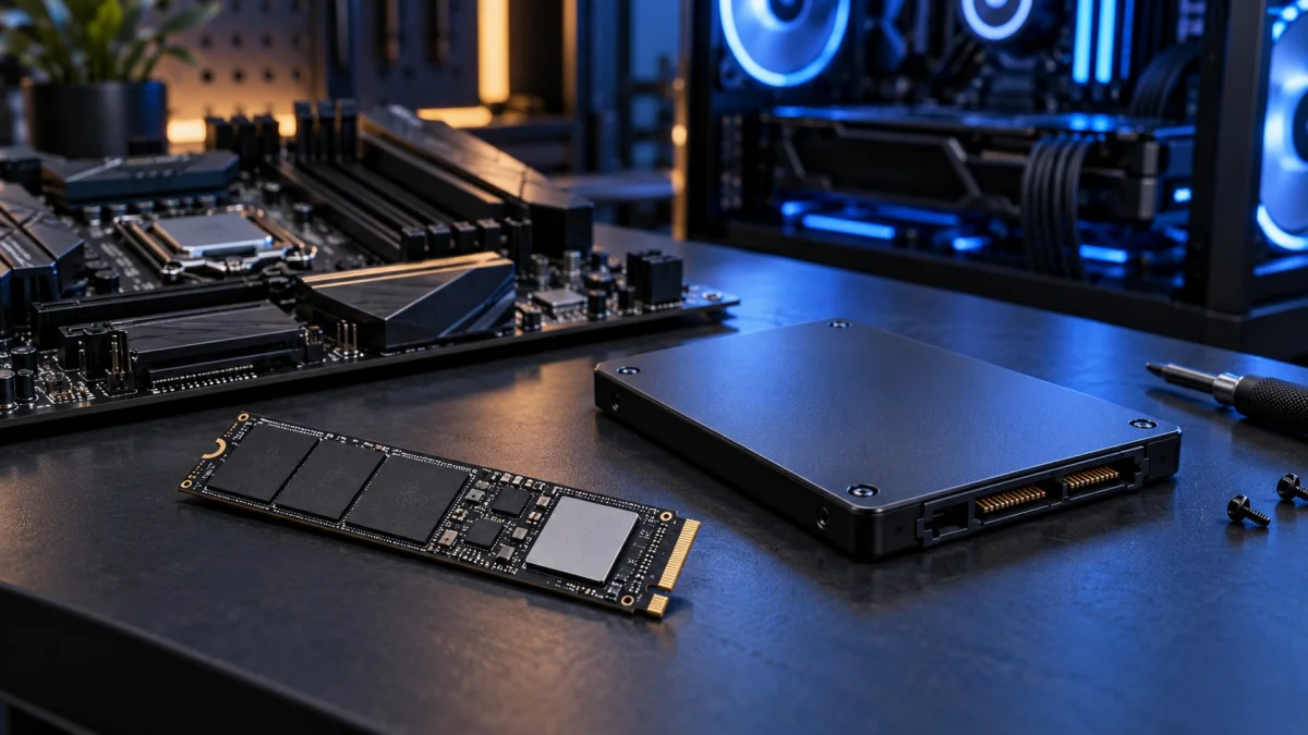 Oyun ucun SSD nece secilir? NVMe, SATA ve tutum beledcisi