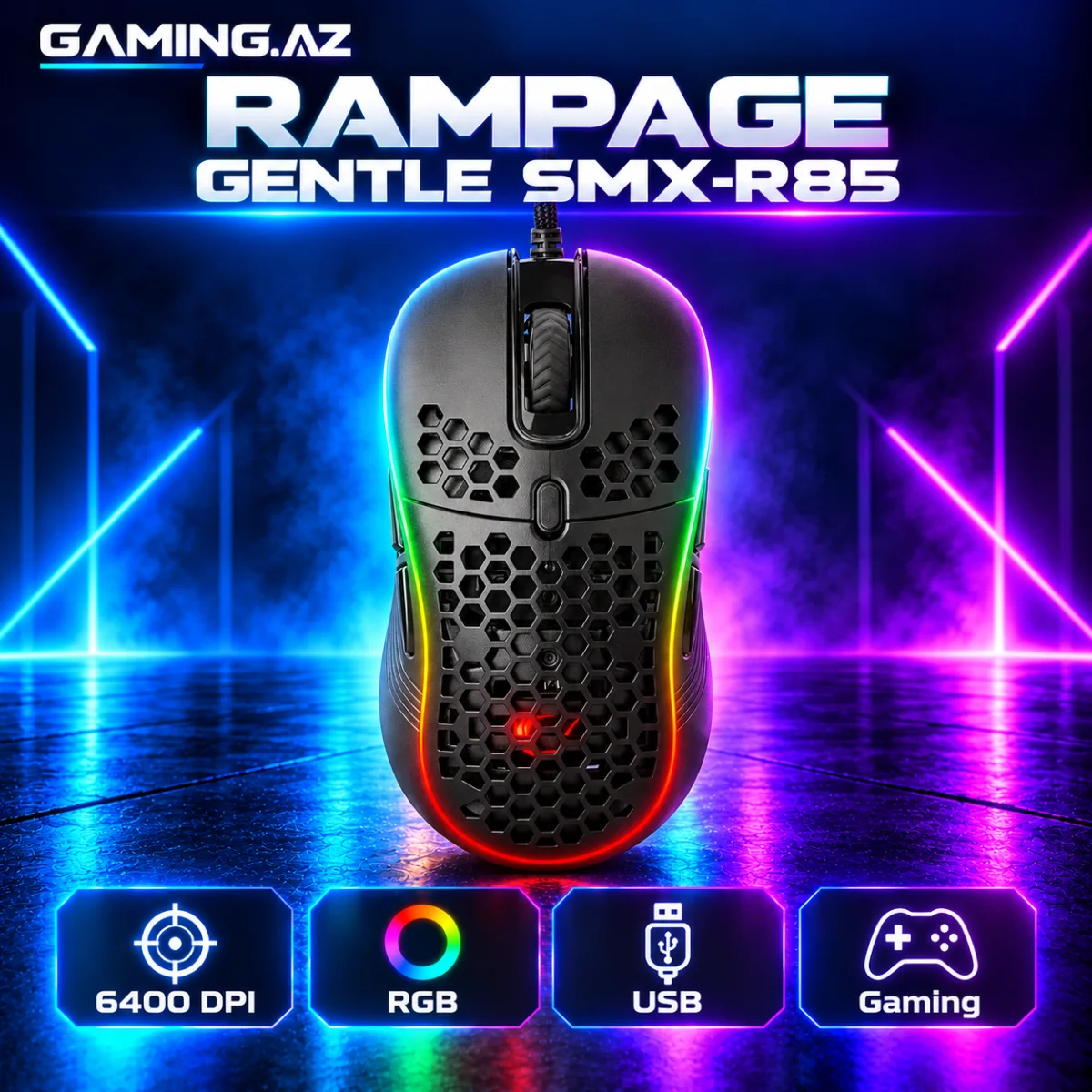 Rampage Gentle SMX-R85 Gaming Mouse