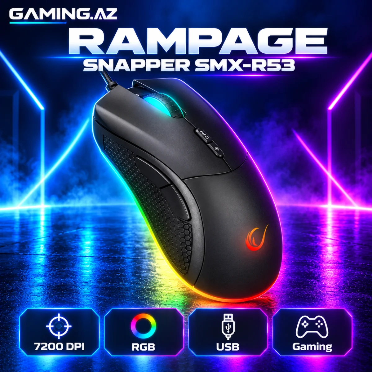 Rampage Snapper SMX-R53 Gaming Mouse
