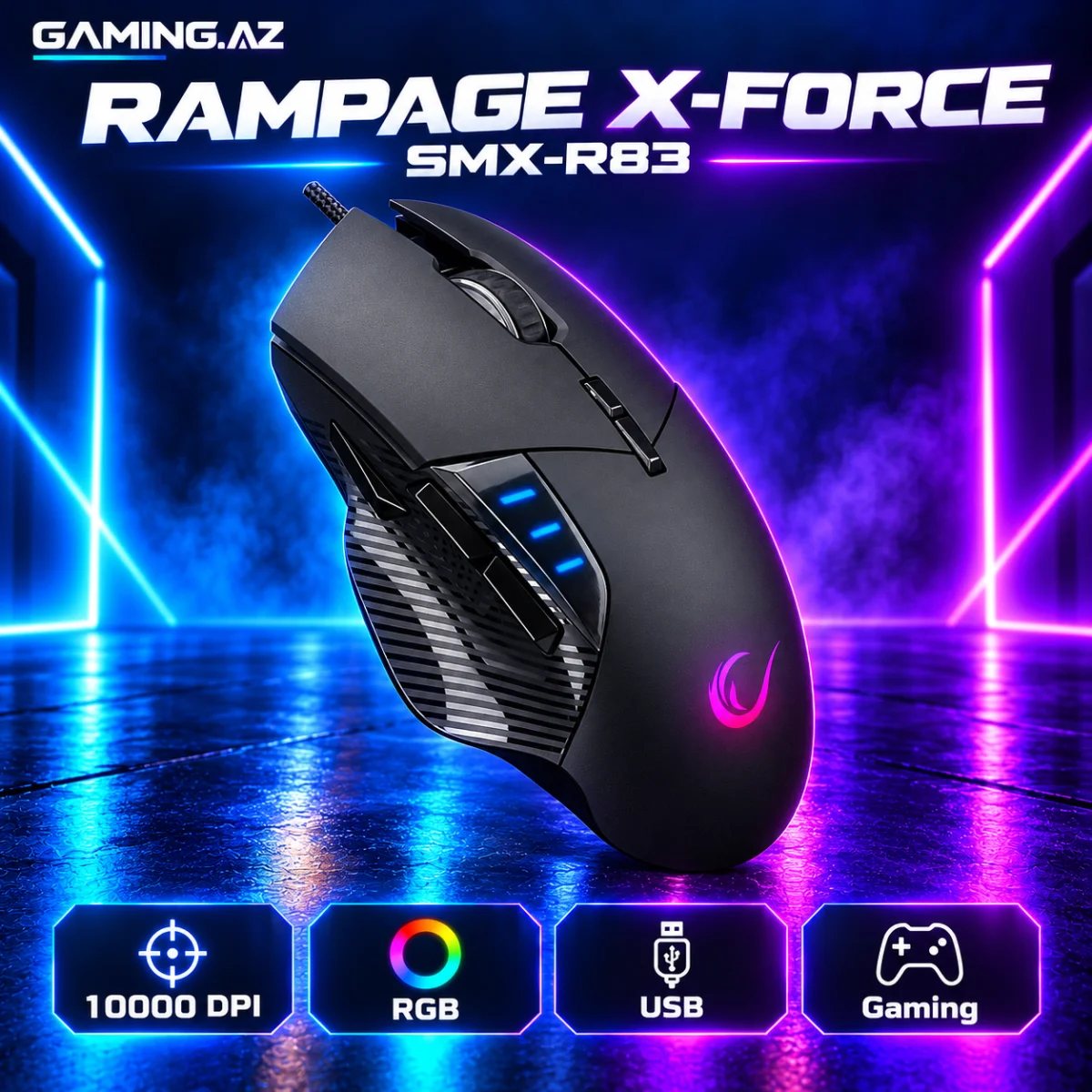 Rampage X-Force SMX-R83 Gaming Mouse