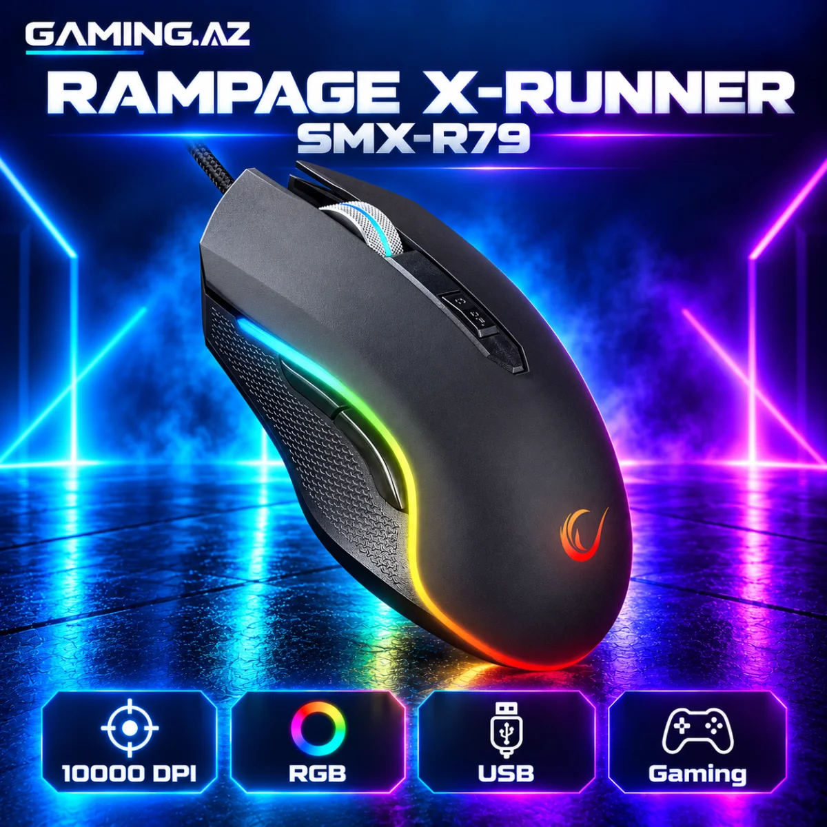 Rampage X-Runner SMX-R79 Gaming Mouse