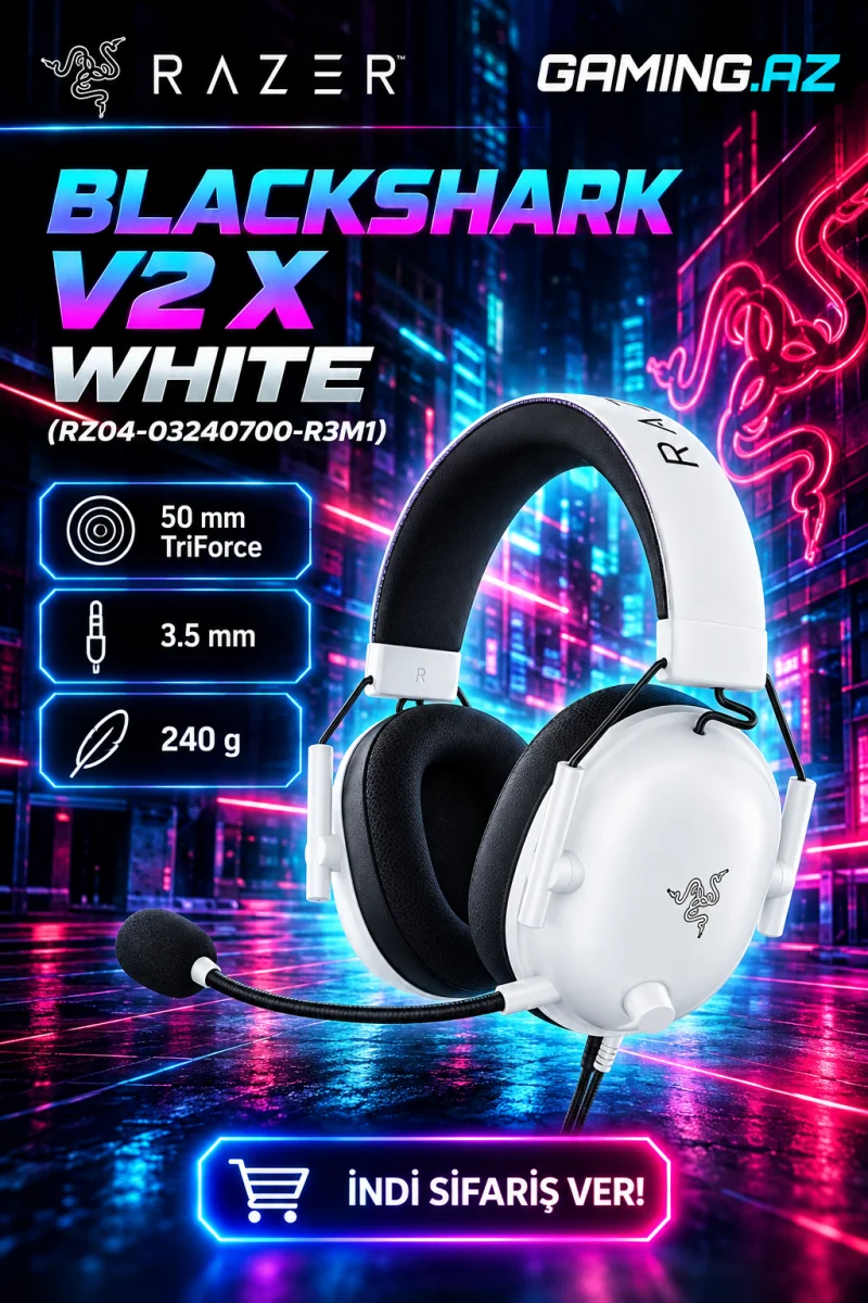Razer BlackShark V2 X Ag (RZ04-03240700-R3M1) Gaming Headset