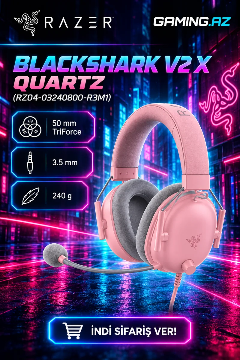 Razer BlackShark V2 X Quartz (RZ04-03240800-R3M1) Gaming Headset