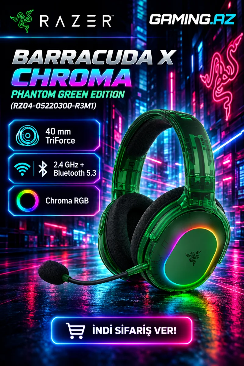 Razer Barracuda X Chroma Phantom Green Edition (RZ04-05220300-R3M1) Gaming Headset