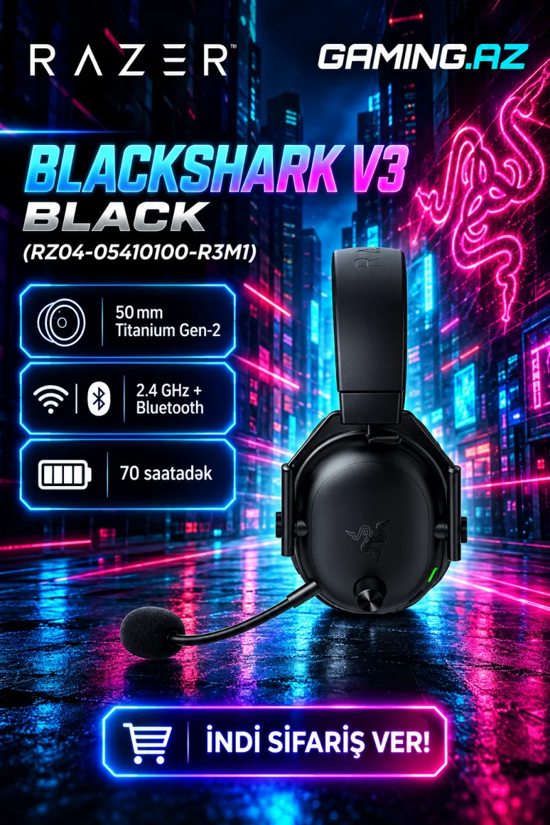 Razer BlackShark V3 Qara (RZ04-05410100-R3M1) Gaming Headset