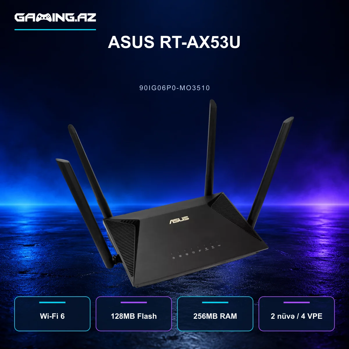 ASUS RT-AX53U (90IG06P0-MO3510) Router