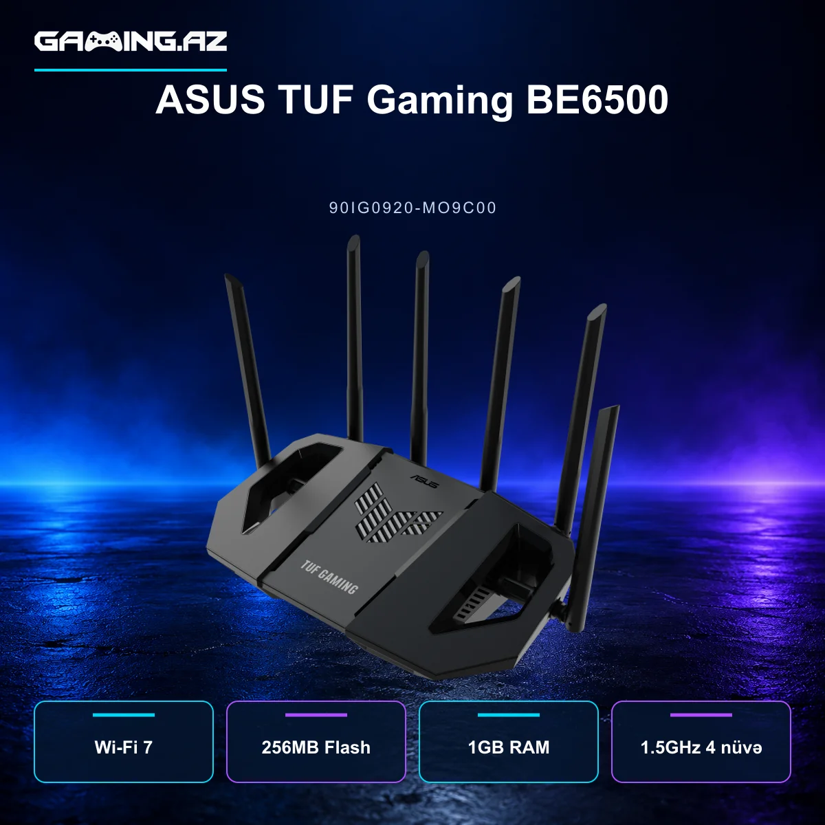 ASUS TUF Gaming BE6500 (90IG0920-MO9C00) Router